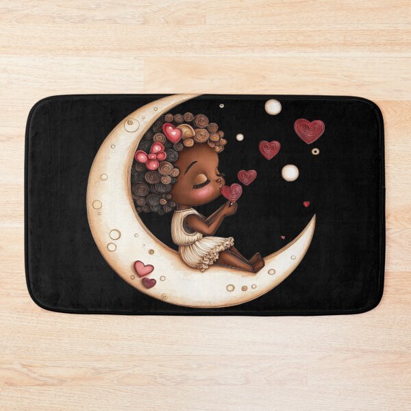Item preview, African American Cute Cupid Girl designed and sold by PrintsByFrank.