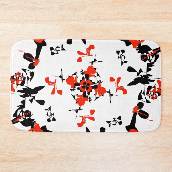 Item preview, Red and Black Floral Abstract designed and sold by Jessielee72.
