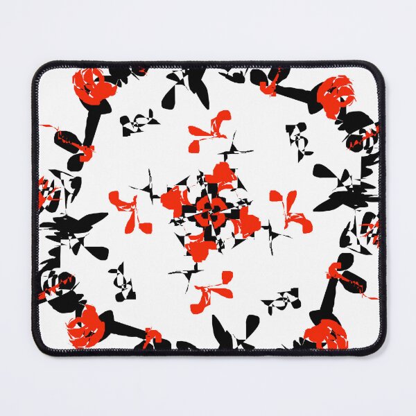 Item preview, Red and Black Floral Abstract designed and sold by Jessielee72.