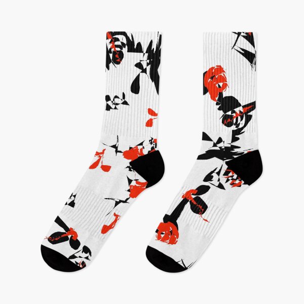 Item preview, Red and Black Floral Abstract designed and sold by Jessielee72.