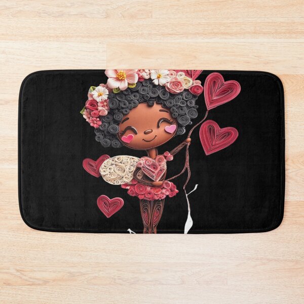 Item preview, African American Cute Cupid Girl designed and sold by PrintsByFrank.