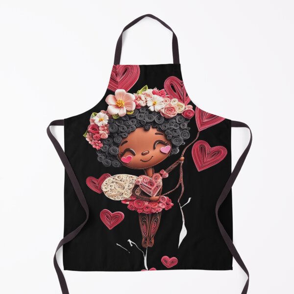 Item preview, African American Cute Cupid Girl designed and sold by PrintsByFrank.