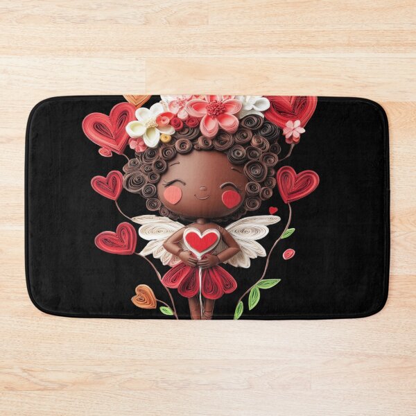 Item preview, African American Cute Cupid Girl designed and sold by PrintsByFrank.