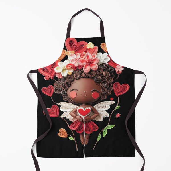 Item preview, African American Cute Cupid Girl designed and sold by PrintsByFrank.