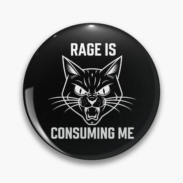 Item preview, Rage is Consuming Me Cat - Perfect gift for cat lovers and anyone who embraces their fiery side with a sense of humor. designed and sold by ZyziowskyArt.