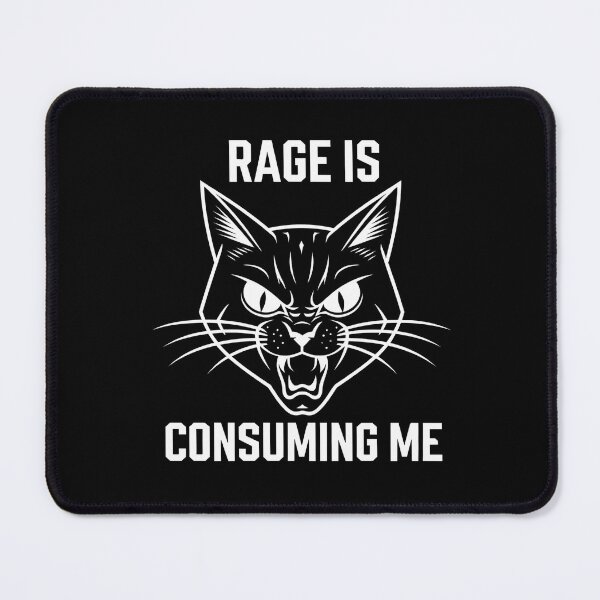 Item preview, Rage is Consuming Me Cat - Perfect gift for cat lovers and anyone who embraces their fiery side with a sense of humor. designed and sold by ZyziowskyArt.