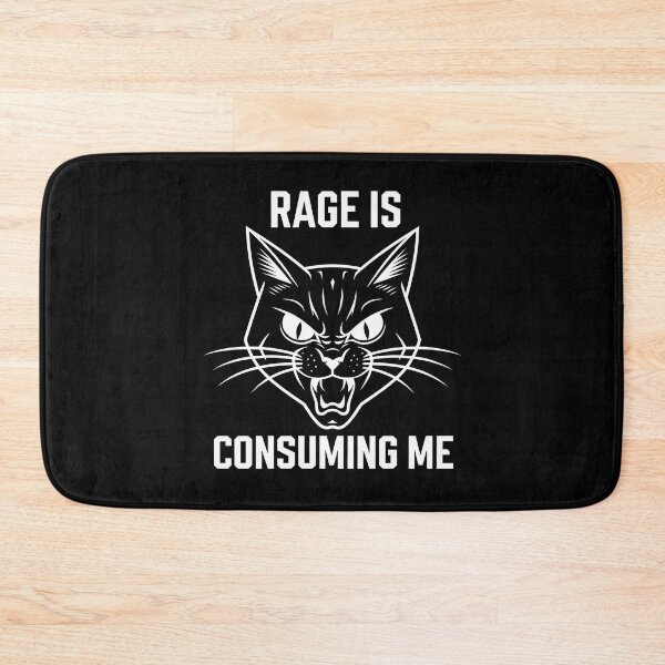 Item preview, Rage is Consuming Me Cat - Perfect gift for cat lovers and anyone who embraces their fiery side with a sense of humor. designed and sold by ZyziowskyArt.