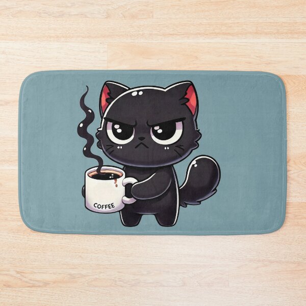 Item preview, Grumpy Cat Drinking Coffee designed and sold by Lorefinder.