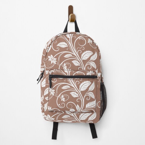 Item preview, Mocha Mousse Color Delft Strawberry: Classic Foliage Pattern designed and sold by Tony Anastasi.