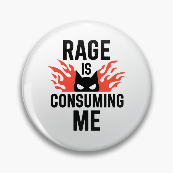 Item preview, Rage is Consuming Me Cat - Perfect gift for cat lovers and anyone who embraces their fiery side with a sense of humor. designed and sold by ZyziowskyArt.