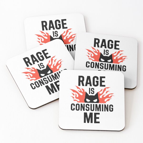 Item preview, Rage is Consuming Me Cat - Perfect gift for cat lovers and anyone who embraces their fiery side with a sense of humor. designed and sold by ZyziowskyArt.
