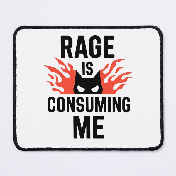 Item preview, Rage is Consuming Me Cat - Perfect gift for cat lovers and anyone who embraces their fiery side with a sense of humor. designed and sold by ZyziowskyArt.