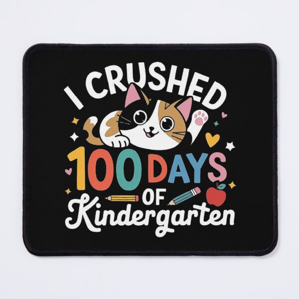 Item preview, I Crushed 100 Days of Kindergarten Cute Cat Design designed and sold by love3617.