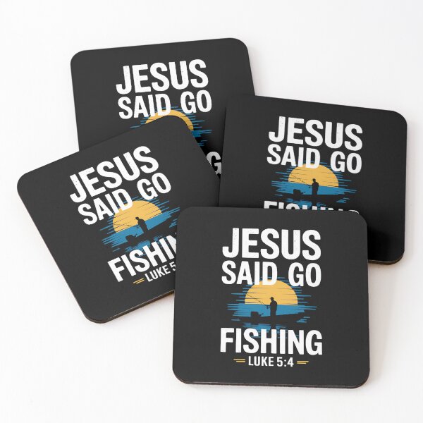 Item preview, Jesus Said Go Fishing Luke 5:4 - Christian Fisherman Design designed and sold by Karsten Stier.