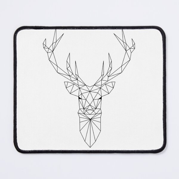Item preview, deer head with antlers in triangle design designed and sold by DoKaAltmann.