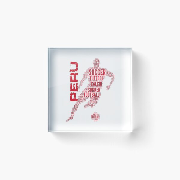 Item preview, Peru Football Typography designed and sold by goodspy.