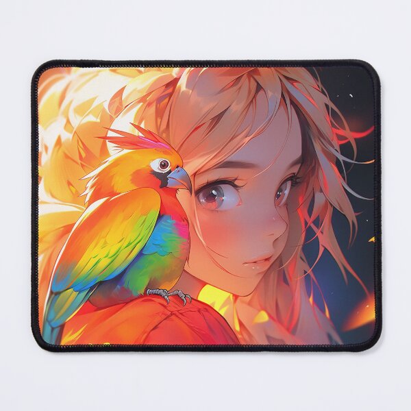 Item preview, Tropical Parrot and Anime Girl designed and sold by bubblegoth.