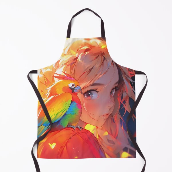 Item preview, Tropical Parrot and Anime Girl designed and sold by bubblegoth.