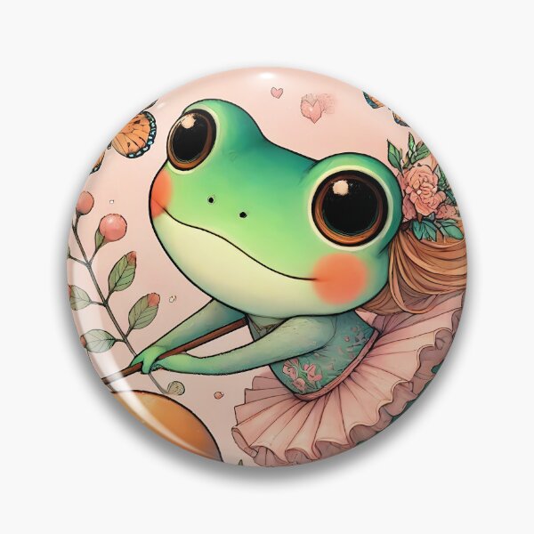 Item preview, whimsical frog designed and sold by GiantTaro.