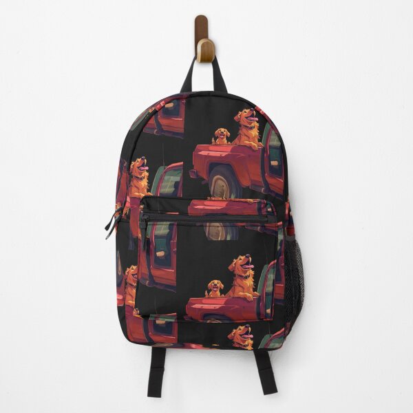 Item preview, Adventurous Dogs in a Red Pickup Truck designed and sold by Desireehaz.