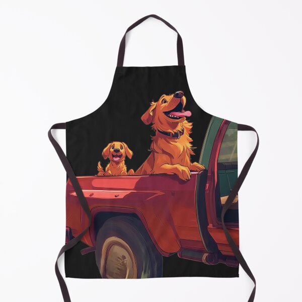 Item preview, Adventurous Dogs in a Red Pickup Truck designed and sold by Desireehaz.