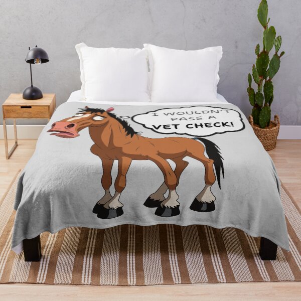Item preview, I Wouldn't Pass a Vet Check! Funny Horse Design designed and sold by BaxInke.