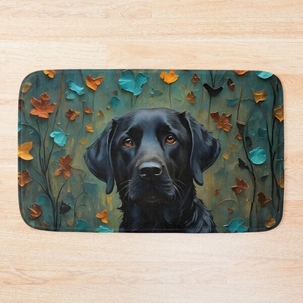 Item preview, Black Labrador in Leaves designed and sold by Ricaso.