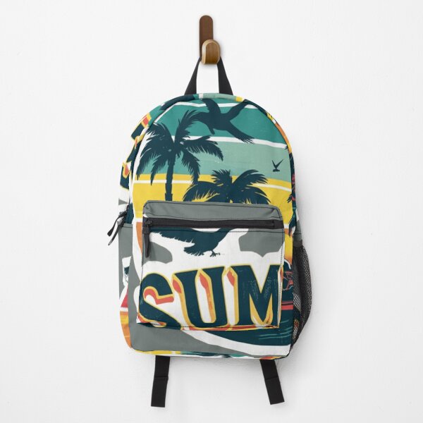 Item preview, Copy of Retro Summer Palm Tree and Motorcycle Sticker - Vintage Beach Vibes designed and sold by Kawaii Planet Studio.