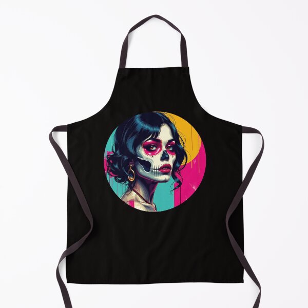 Item preview, 80s, pinup, glamor, pretty, woman, girl power, 80s skull, sugar skull, pretty skull, dia de los muertos, pretty dia de los muertos designed and sold by SavageLegion.