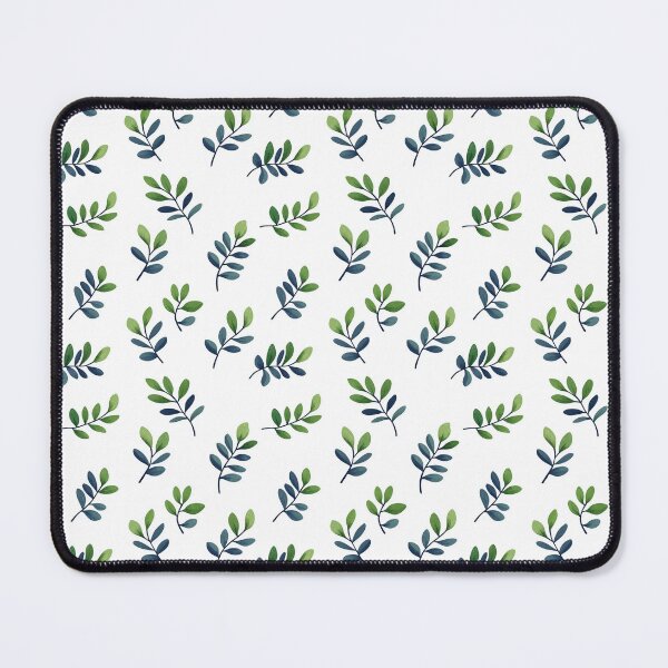 Item preview, Patrón minimalista de hojas verdes y azules designed and sold by StrictlyStellar.