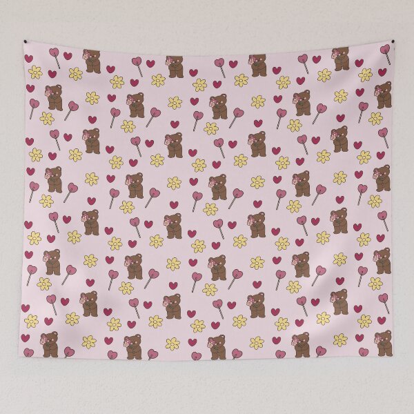 Item preview, Cute Bear, Flowers & Hearts  designed and sold by Katrina-Clayton.