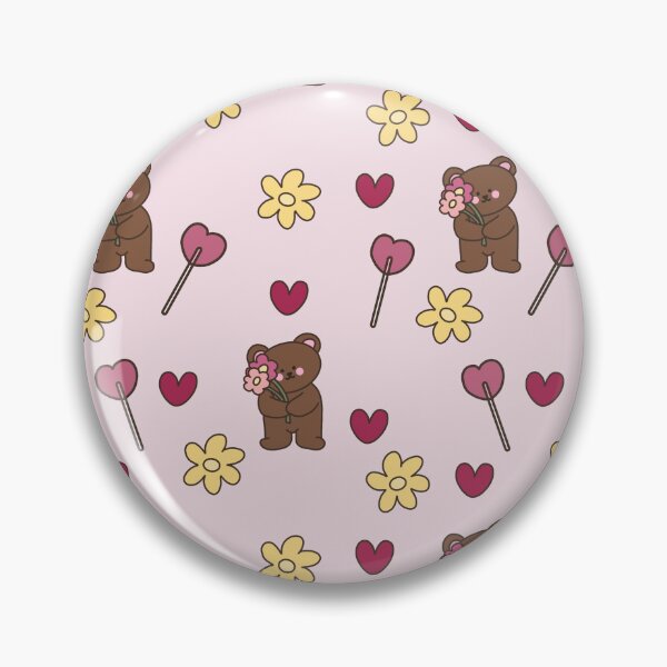 Item preview, Cute Bear, Flowers & Hearts  designed and sold by Katrina-Clayton.