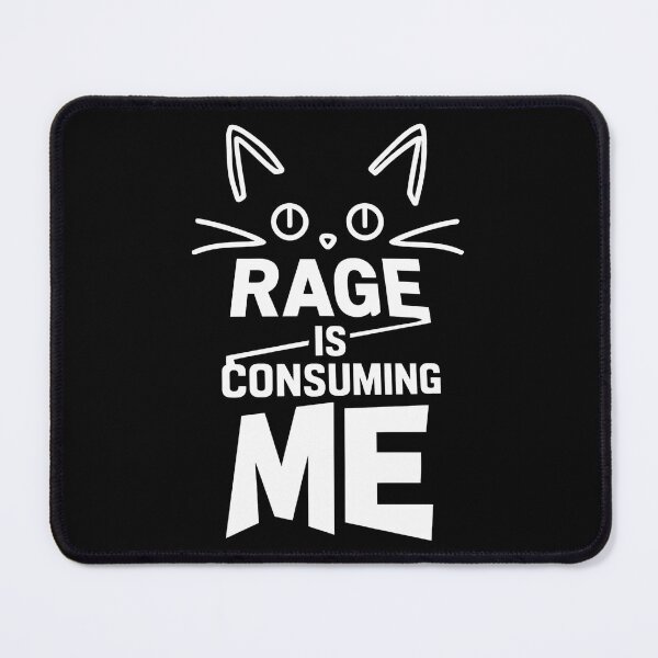 Item preview, Rage is Consuming Me Cat - Perfect gift for cat lovers and anyone who embraces their fiery side with a sense of humor. designed and sold by ZyziowskyArt.