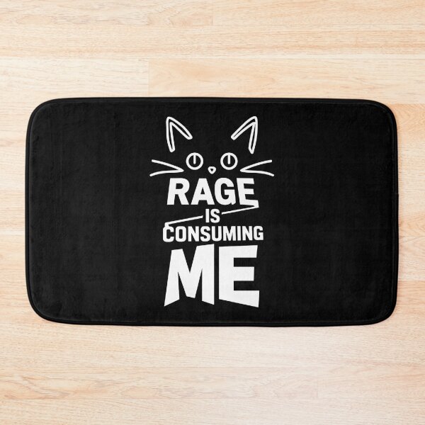 Item preview, Rage is Consuming Me Cat - Perfect gift for cat lovers and anyone who embraces their fiery side with a sense of humor. designed and sold by ZyziowskyArt.