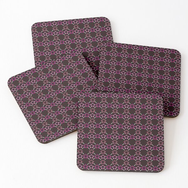 Item preview, Magenta Star Ikat Pattern designed and sold by ANGOON7455.