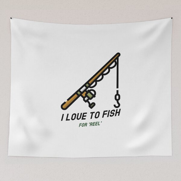Item preview, I love to fish for reel designed and sold by Texasgal15.