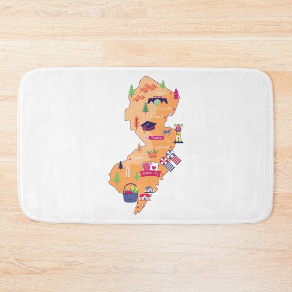 Item preview, Cities of New Jersey designed and sold by the-craft-shop.