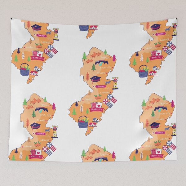 Item preview, Cities of New Jersey designed and sold by the-craft-shop.
