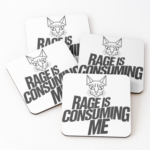 Item preview, Rage is Consuming Me Cat - Perfect gift for cat lovers and anyone who embraces their fiery side with a sense of humor. designed and sold by ZyziowskyArt.
