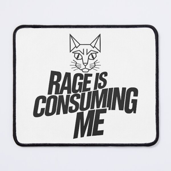 Item preview, Rage is Consuming Me Cat - Perfect gift for cat lovers and anyone who embraces their fiery side with a sense of humor. designed and sold by ZyziowskyArt.