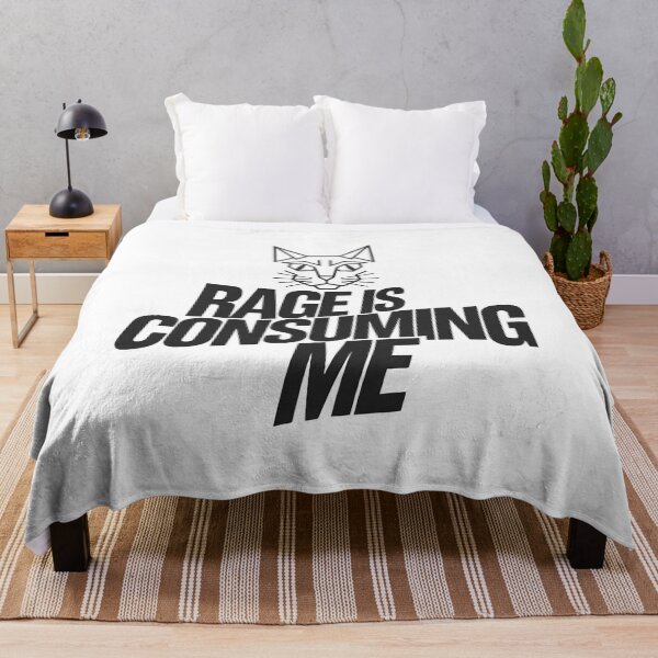 Item preview, Rage is Consuming Me Cat - Perfect gift for cat lovers and anyone who embraces their fiery side with a sense of humor. designed and sold by ZyziowskyArt.