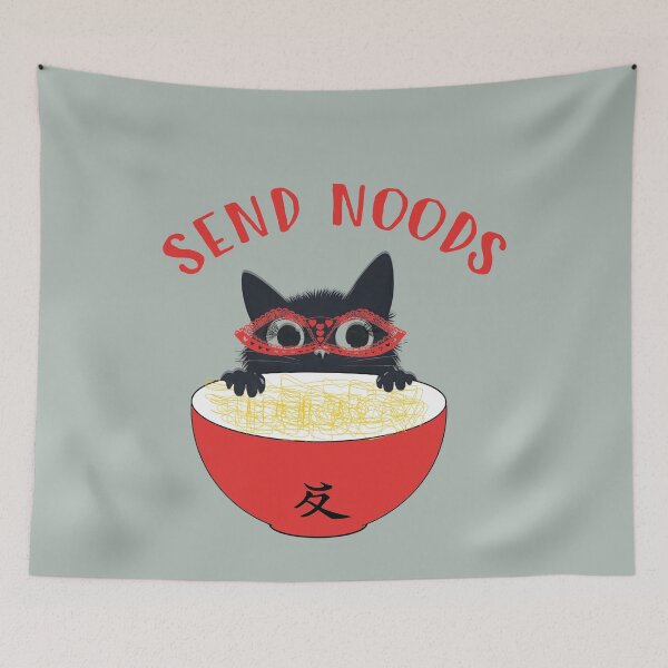 Item preview, send noods cat  designed and sold by zupperman.
