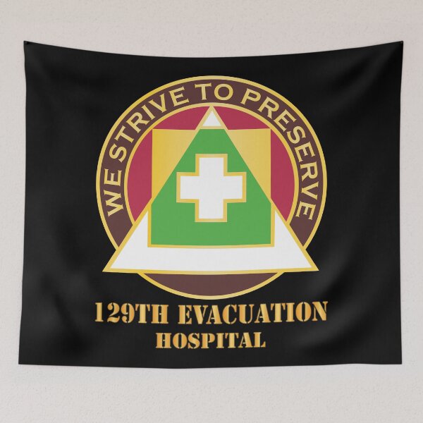 Item preview, 129th Evacuation Hospital w Txt - DUI  X 300 designed and sold by Military Insignia Products.