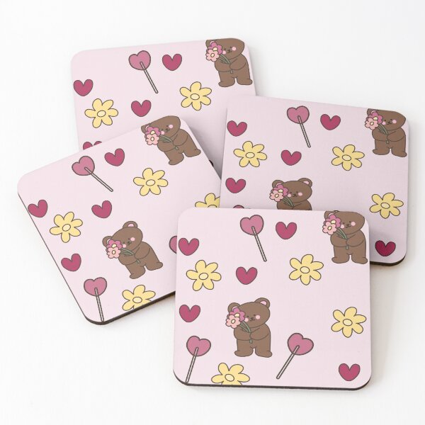 Item preview, Larger Cute Bear, Flowers & Hearts  designed and sold by Katrina-Clayton.