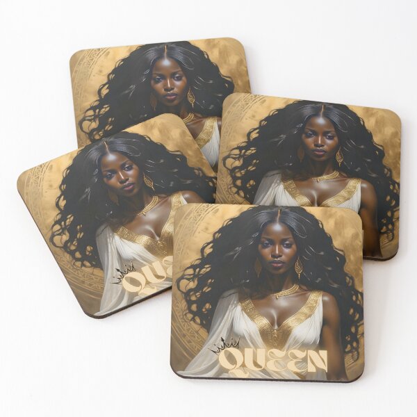 Item preview, Majestic African Queen in Golden Elegance designed and sold by QPTheeArtist.