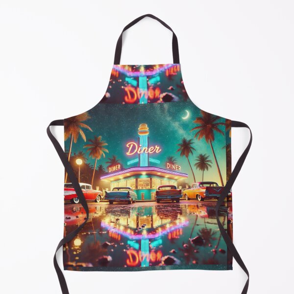 Item preview, Meta2Physical Neon Nights: Classic Retro Diner Under the Stars designed and sold by Meta2Physical.