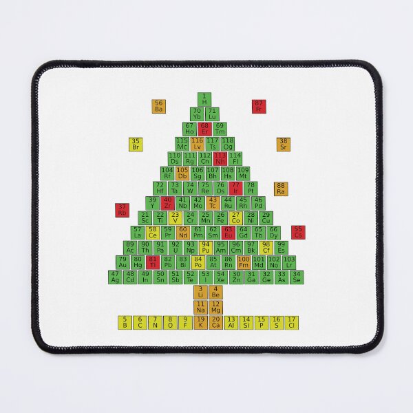 Item preview, Christmas tree for chemists with the periodic table designed and sold by DoKaAltmann.