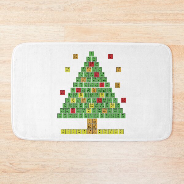 Item preview, Christmas tree for chemists with the periodic table designed and sold by DoKaAltmann.