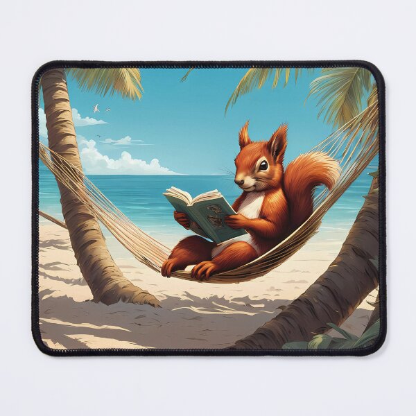 Item preview, Red Squirrel relaxing in a hammock designed and sold by Colin Bentham.
