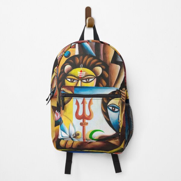 Item preview, Goddess Durga painting | Goddess Durga cubist style painting by kartick dutta designed and sold by KARTICK DUTTA.